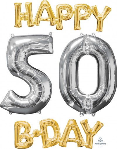 CI Bunch Happy Bday 5-0 Gold/Silver