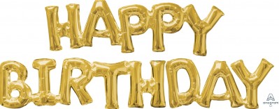 CI: Phrase Phrase "HAPPY BIRTHDAY" Gold