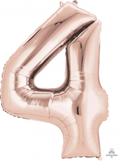 SuperShape Number 4 Rose Gold