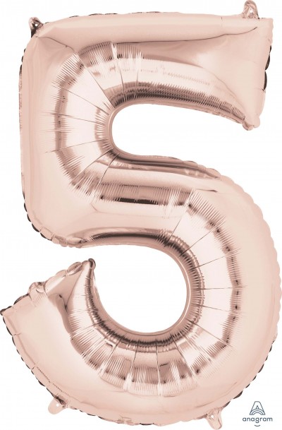 SuperShape Number 5 Rose Gold