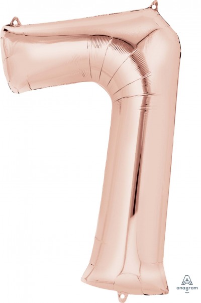 SuperShape Number 7 Rose Gold