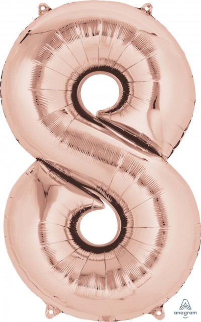 SuperShape Number 8 Rose Gold