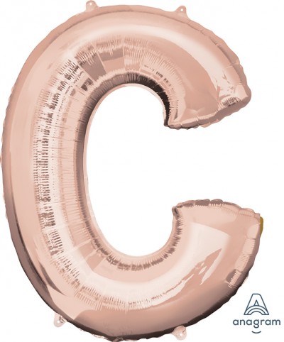 Anagram SuperShape Letter "C" Rose Gold