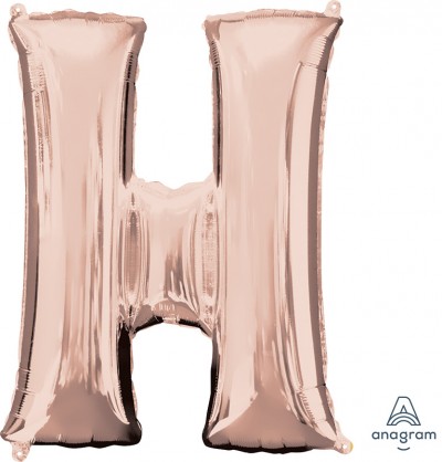 Anagram SuperShape Letter "H" Rose Gold