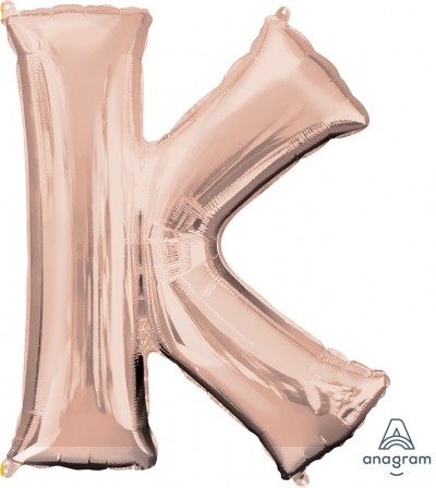 Anagram SuperShape Letter "K" Rose Gold