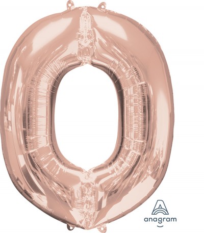 Anagram SuperShape Letter "O" Rose Gold