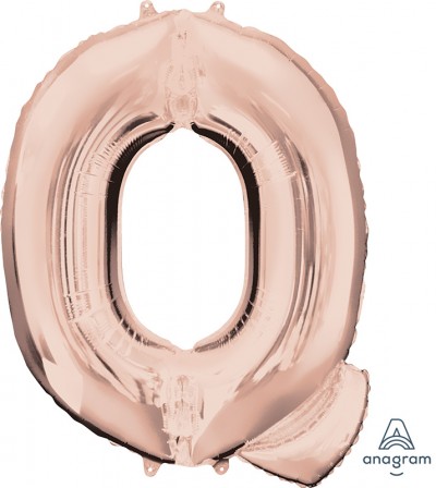 Anagram SuperShape Letter "Q" Rose Gold