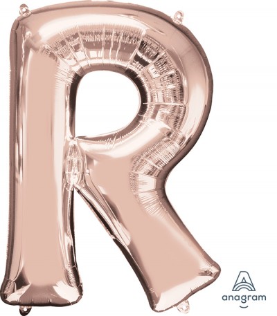Anagram SuperShape Letter "R" Rose Gold