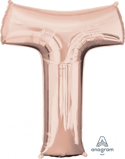 Anagram SuperShape Letter "T" Rose Gold