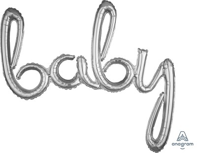 Script Phrase "Baby" Silver