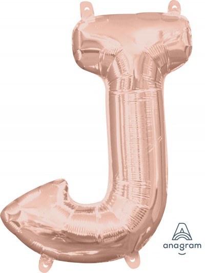 Anagram MiniShape Letter "J" Rose Gold