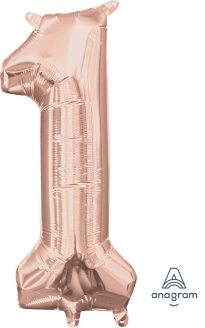 Anagram MiniShape Number "1" Rose Gold