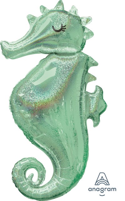 SuperShape Holographic Mermaid Wishes Seahorse