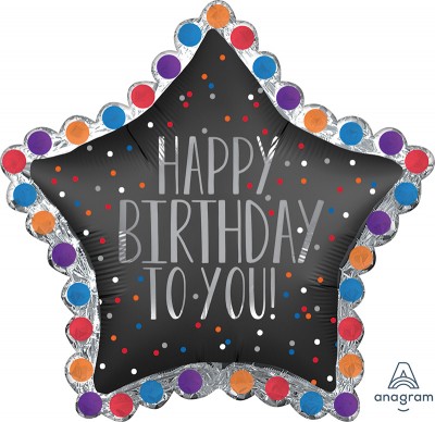 SuperShape Happy Birthday to You Satin Star