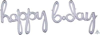 CI: Script Phrase Happy Bday Holographic