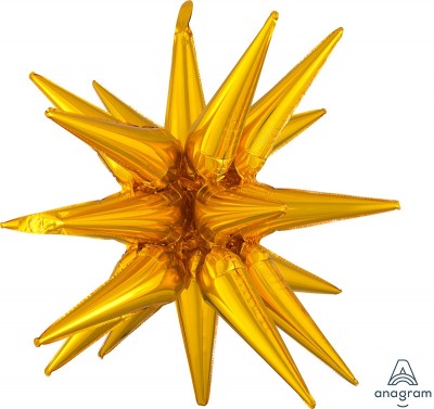 Multi-Balloon Magic Star Large Gold