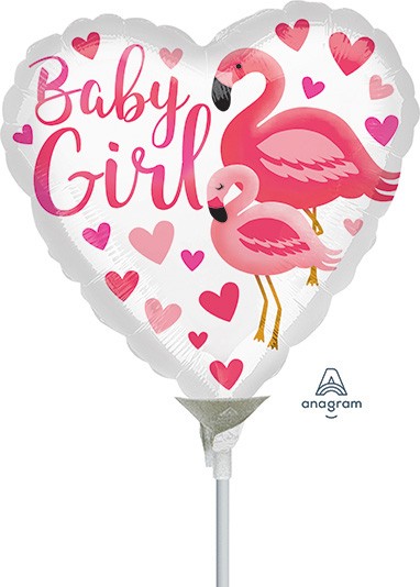 9" Flamingo Baby Girl