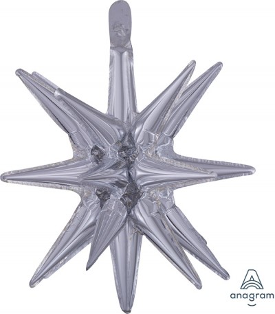 Multi-Balloon Magic Star Small Silver