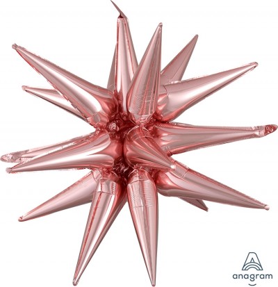 Multi-Balloon Magic Star Large Rose Gold