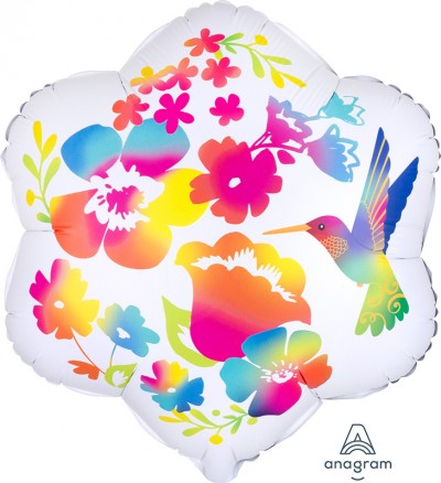 Standard Shape Satin Infused Watercolor Flowers