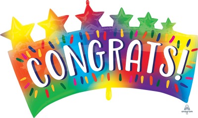 SuperShape Congrats Star Banner