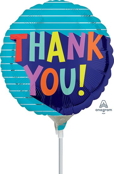 9" Thank You Fun Type