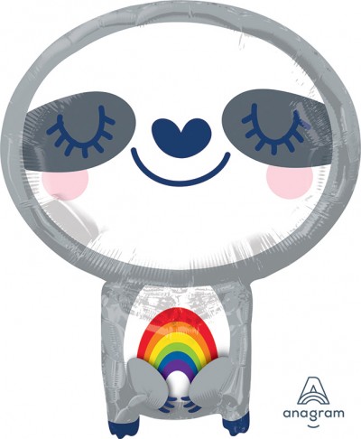 Standard Shape Sloth with Rainbow