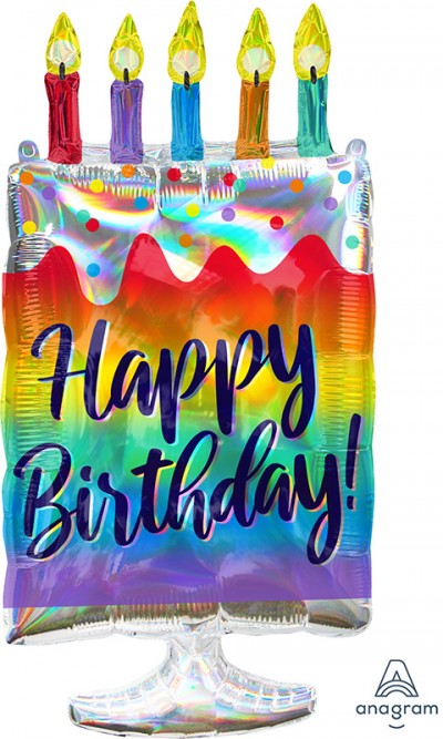 SuperShape Holographic Iridescent Cake