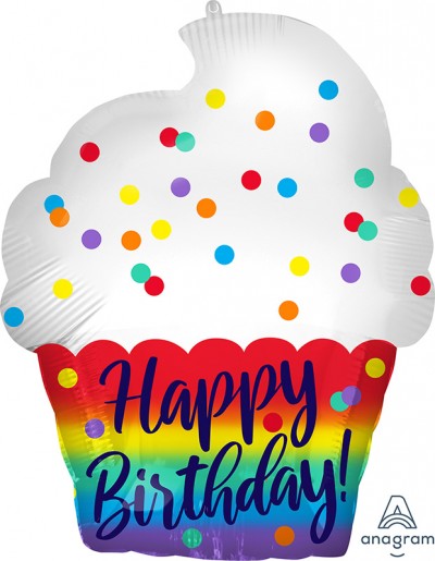 Standard Shape HBD Satin Cupcake 