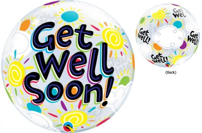 22" Get Well Soon Sunny Day Bubble