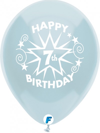 Funsational 12" 7th Birthday Star Asst. (8 ct.) 