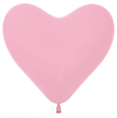 12" Fashion Pink Heart (50pcs)