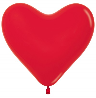 12" Fashion Red Heart (50pcs)