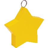 Yellow Star Plastic Weight