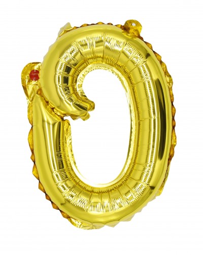 12" Gold Script Letter O  (AIR ONLY)