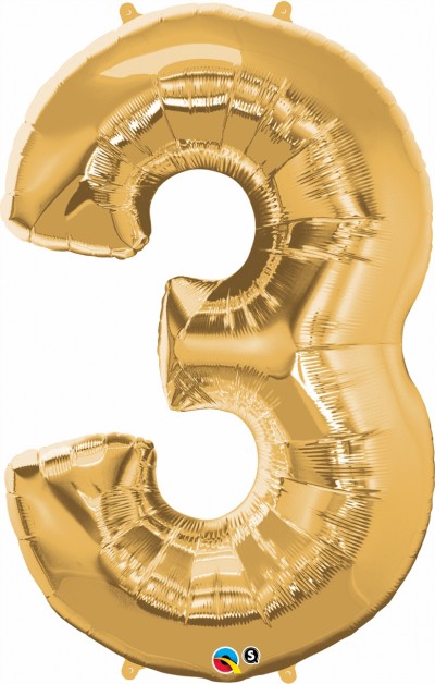 Qualatex SuperShape 3 Metallic Gold