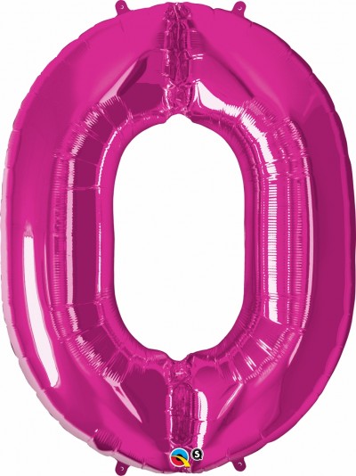 Qualatex SuperShape Number 0 Magenta