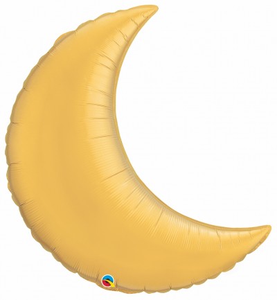 35" Metallic Gold Plain Foil Crescent Moon St