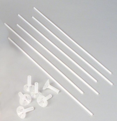 Qx 16" Balloon Straw White (100 Per Bundle)