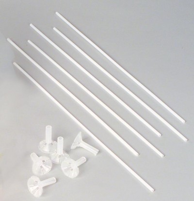 Qx 16" Balloon Straw White (100 Per Bundle)