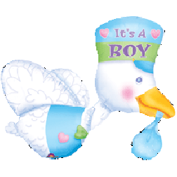 SuperShape Bundle of Joy Stork - It's A Boy