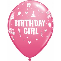 11" Birthday Girl 50ct