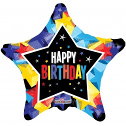 18" SP: PR HB BRIGHT COLORS STARS GB