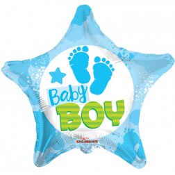  18" SP: BV Baby Boy Footprints