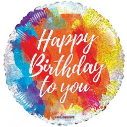 18" SP: PR Holo Birthday Brushes