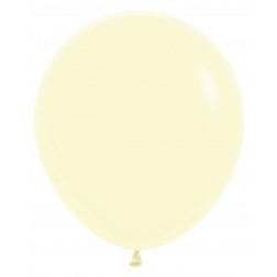18" Pastel Matte Yellow Large (25pcs)