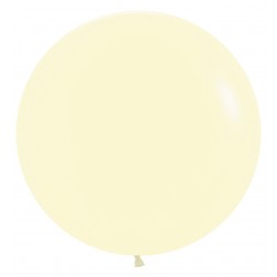 24" Pastel Matte Yellow Large (10pcs)