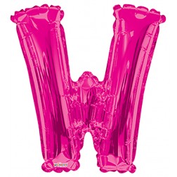  34" SP: Hot Pink Shape Letter W