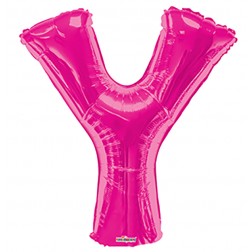  34" SP: Hot Pink Shape Letter Y