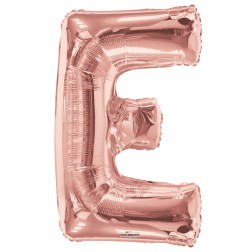  34" SP: Rose Gold Shape Letter E